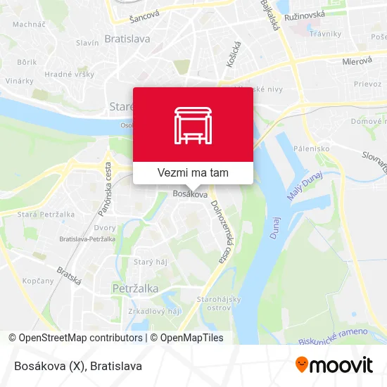 Bosákova (X) mapa