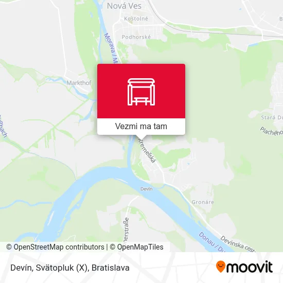 Devín, Svätopluk (X) mapa