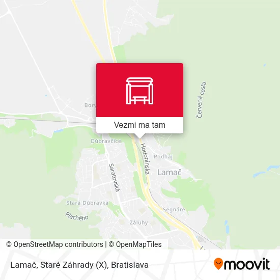 Lamač, Staré Záhrady (X) mapa