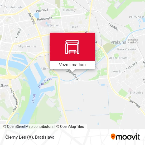 Čierny Les (X) mapa