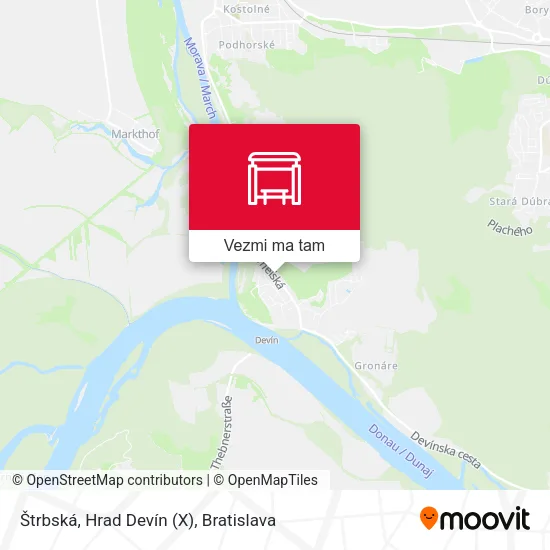 Štrbská, Hrad Devín (X) mapa