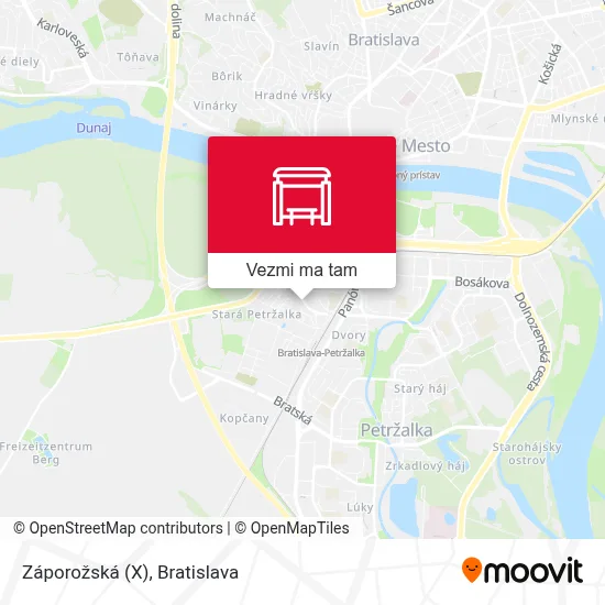 Záporožská (X) mapa