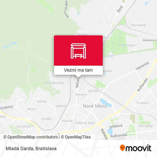 Mladá Garda mapa