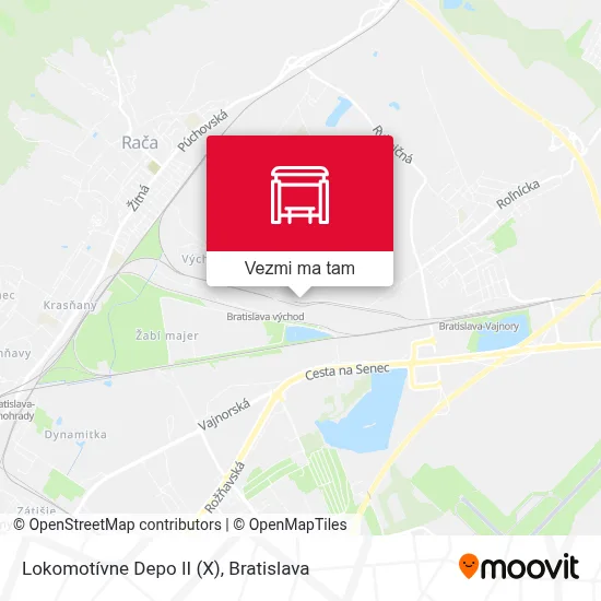 Lokomotívne Depo II (X) mapa