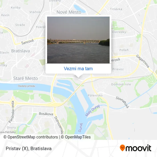 Prístav (X) mapa