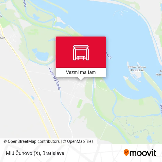 Miú Čunovo (X) mapa