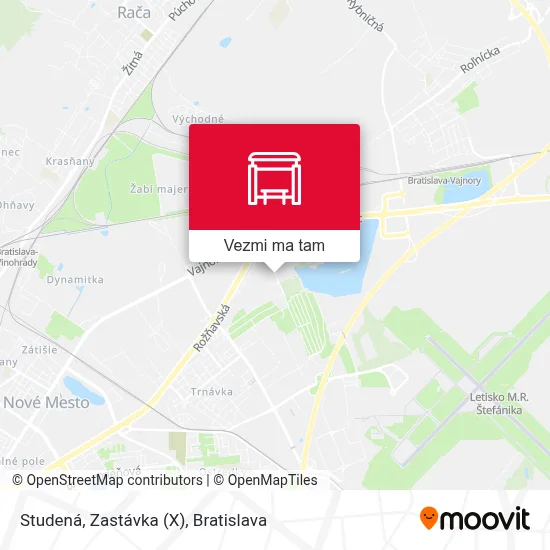 Studená, Zastávka (X) mapa