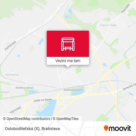 Osloboditeľská (X) mapa