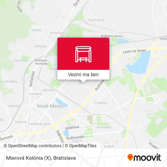 Mierová Kolónia (X) mapa