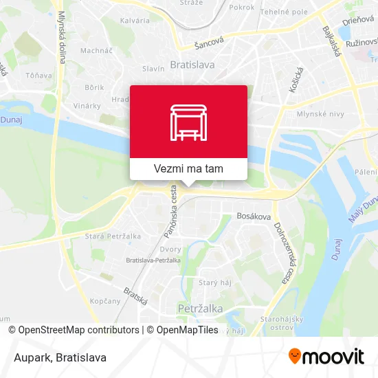 Aupark mapa