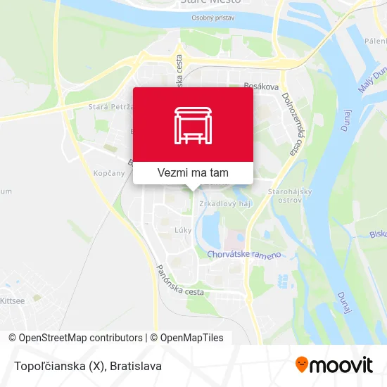 Topoľčianska (X) mapa