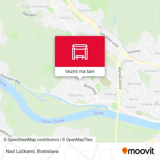 Nad Lúčkami mapa