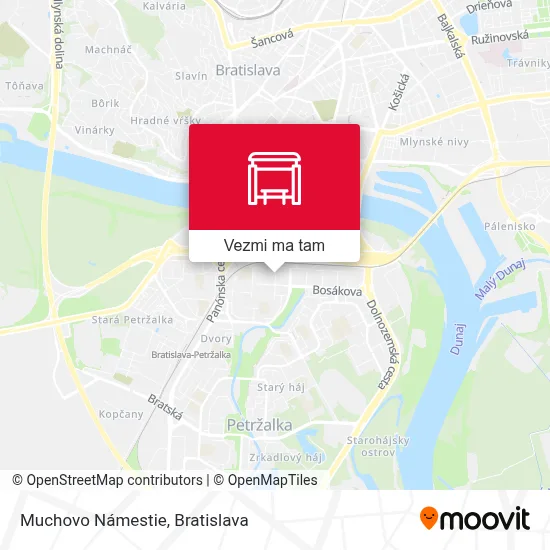 Muchovo Námestie mapa