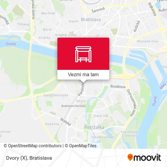 Dvory (X) mapa