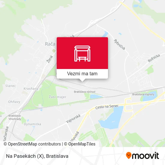 Na Pasekách (X) mapa