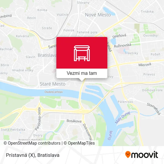 Prístavná (X) mapa