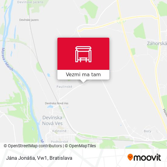 Jána Jonáša, Vw1 mapa