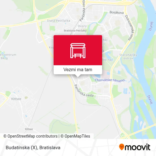 Budatínska (X) mapa