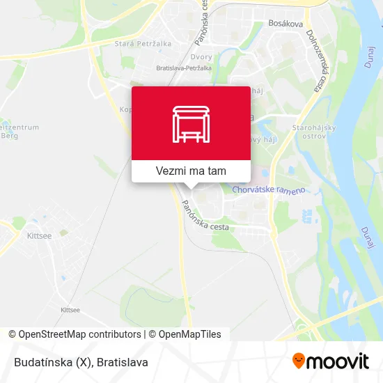 Budatínska (X) mapa