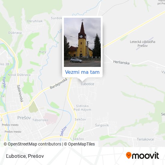 Ľubotice mapa