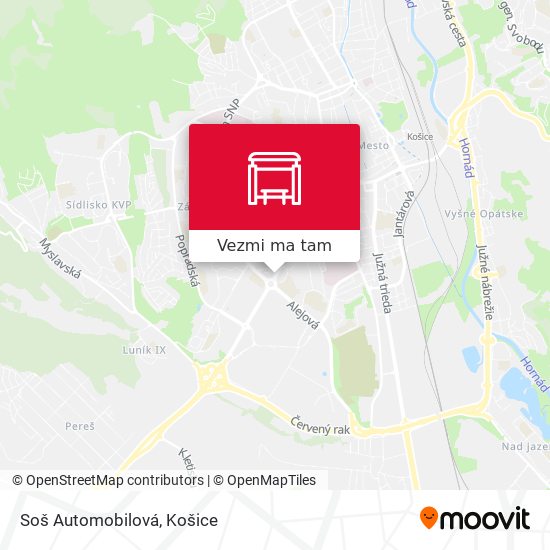 Soš Automobilová mapa