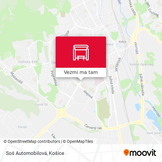 Soš Automobilová mapa