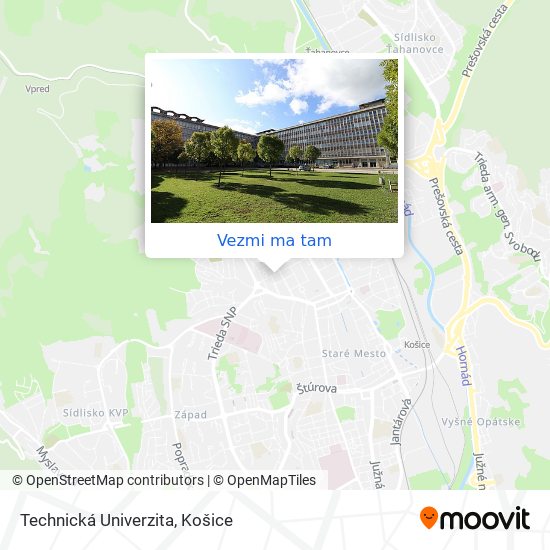 Technická Univerzita mapa