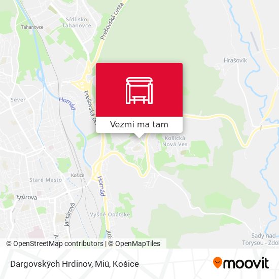 Dargovských Hrdinov, Miú mapa