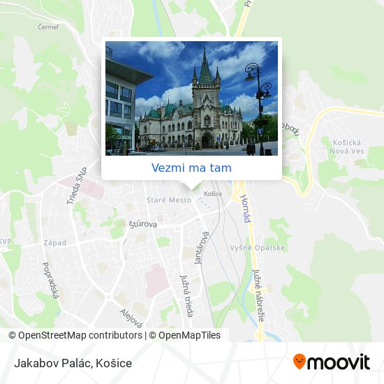 Jakabov Palác mapa