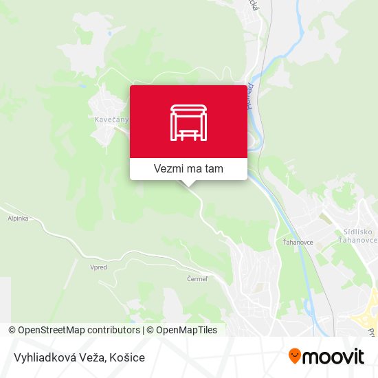 Vyhliadková Veža mapa