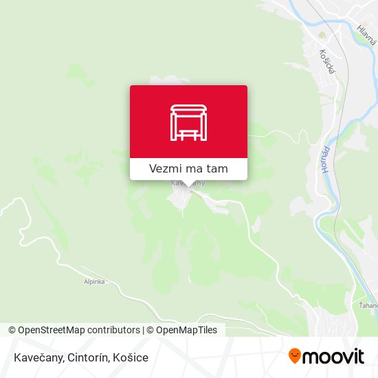 Kavečany, Cintorín mapa