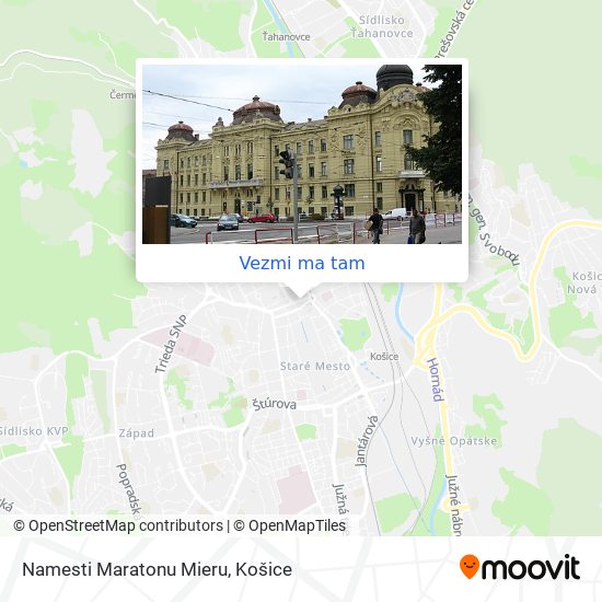 Namesti Maratonu Mieru mapa