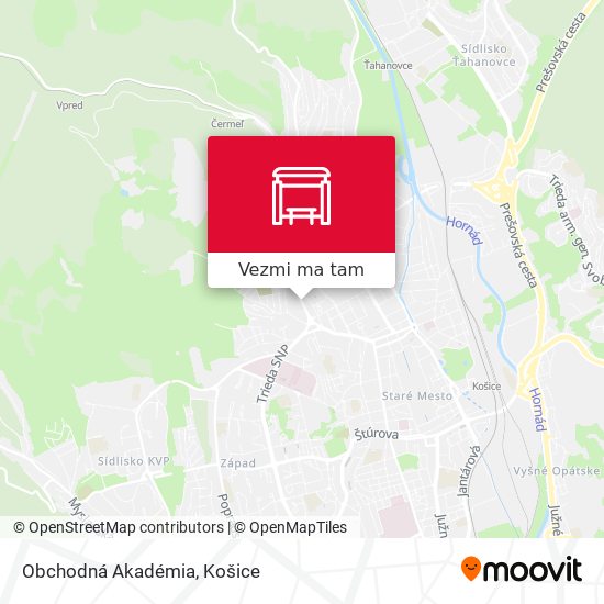 Obchodná Akadémia mapa