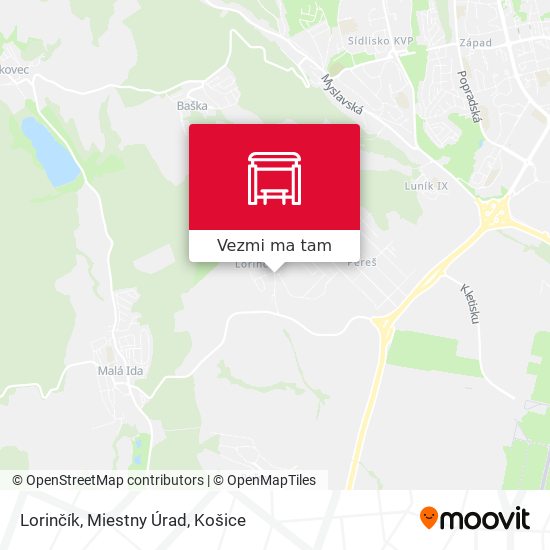 Lorinčík, Miestny Úrad mapa