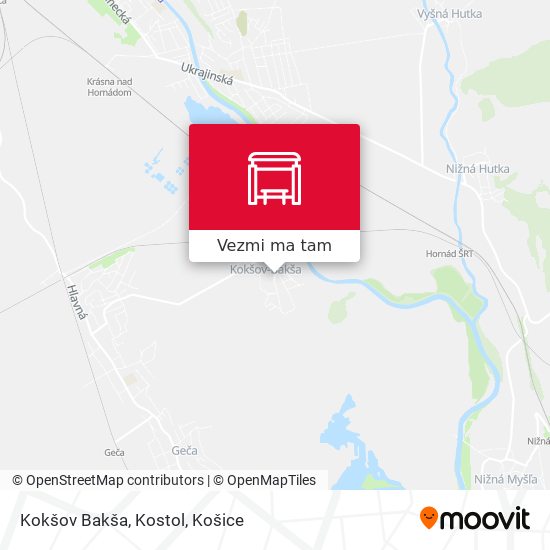 Kokšov Bakša, Kostol mapa