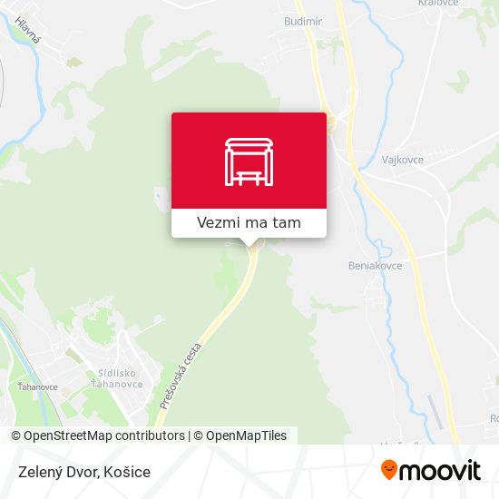 Zelený Dvor mapa