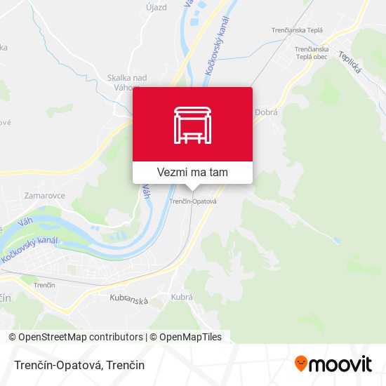 Trenčín-Opatová mapa