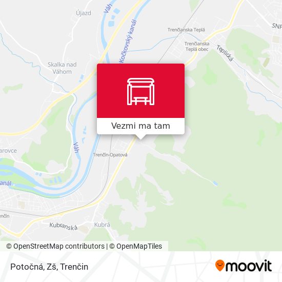 Potočná, Zš mapa