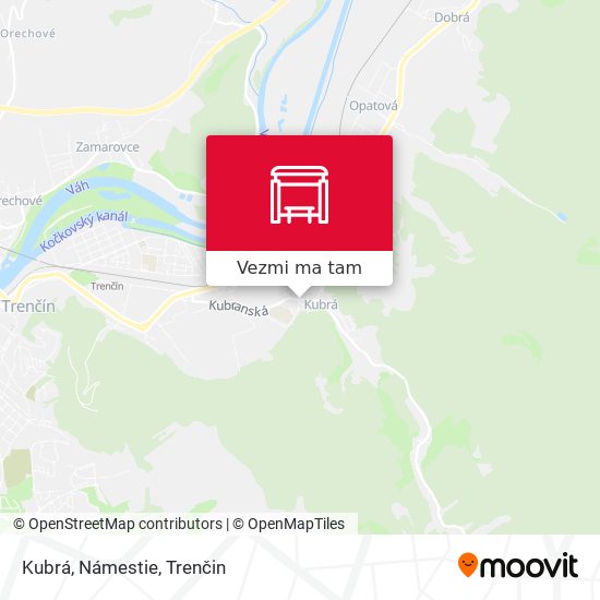 Kubrá, Námestie mapa