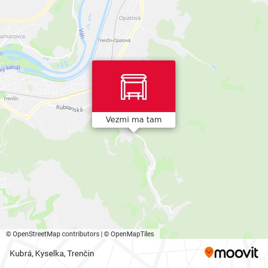 Kubrá, Kyselka mapa