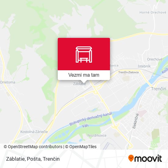 Záblatie, Pošta mapa