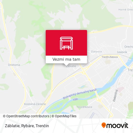 Záblatie, Rybáre mapa