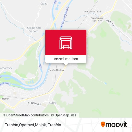 Trenčín,Opatová,Maják mapa