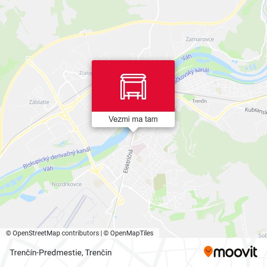 Trenčín-Predmestie mapa