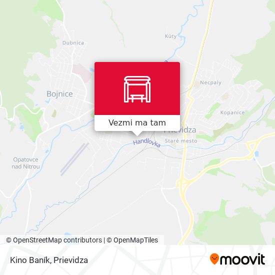 Kino Baník mapa