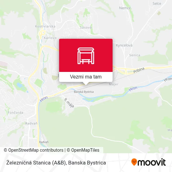 Železničná Stanica (A&B) mapa