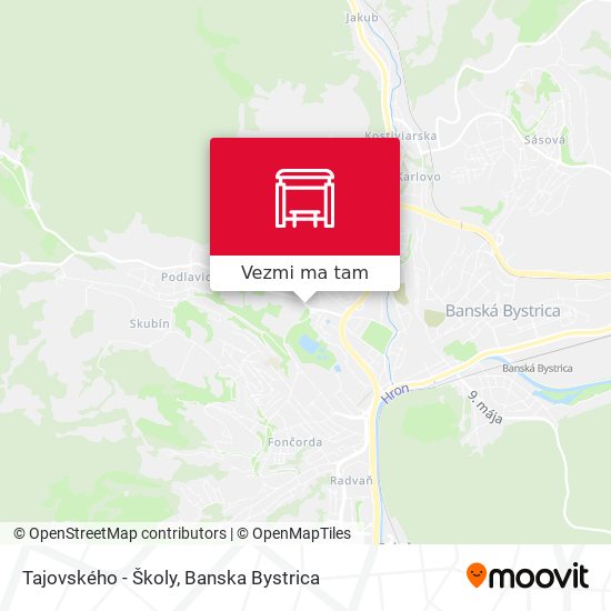 Tajovského - Školy mapa