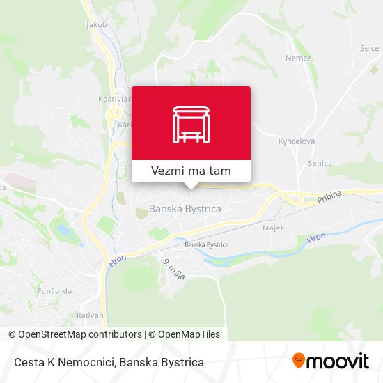 Cesta K Nemocnici mapa