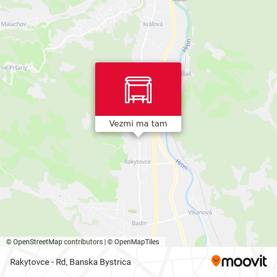 Rakytovce - Rd mapa