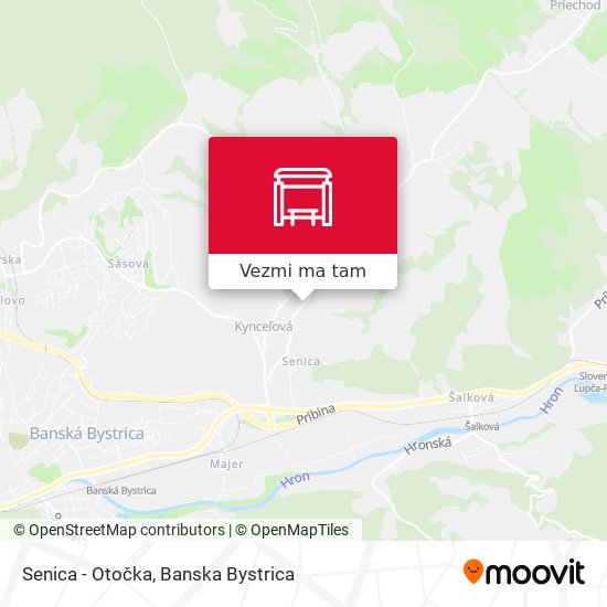 Senica - Otočka mapa